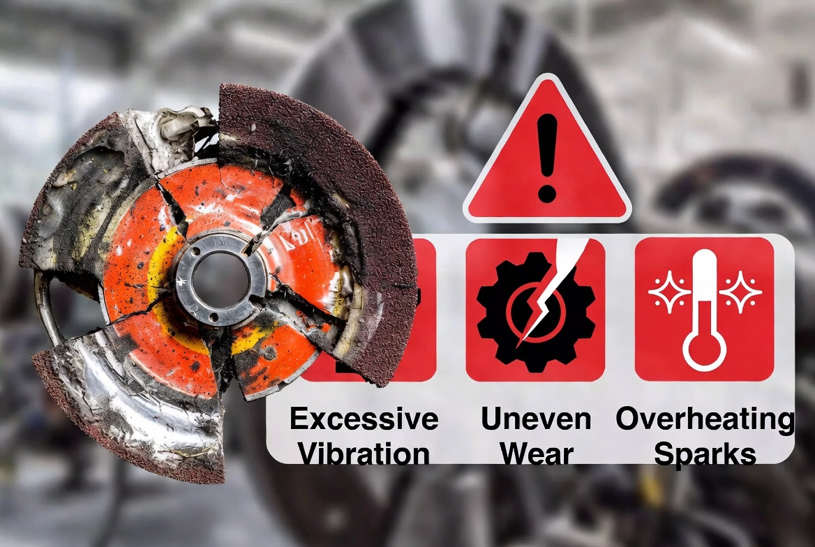 Analyse des défaillances des meules abrasives : causes, signes d'alerte et prévention