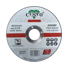 Disque à tronçonner plat pour aluminium