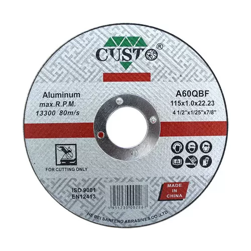 Disques de découpe pour aluminium